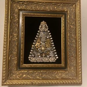 OOAK Framed jewelry Christmas tree